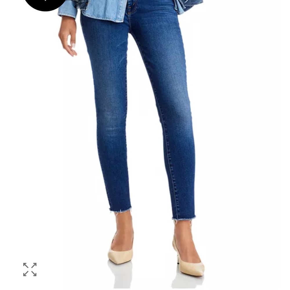 MOTHER Women's High waisted double looker ankle fray / Fruit Carts